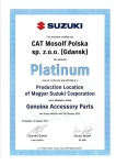 Suzuki Platinium Certificate